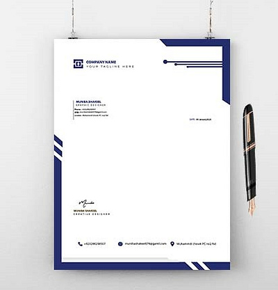 Letter head design For you brochure design business card flyer design graphic design illustrations invoice design letter head logo design magazine design menu card sell sheet social media post