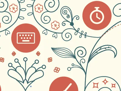 Vector Flowers abstract flower plants vector