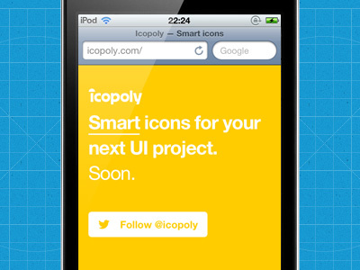 Responsive splash for Icopoly icon icopoly responsive web