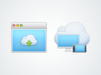 Eagle.Platform illustrations 2 browser cloud content delivery upload