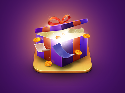 Competition Box game gift icon ios money skeuomorphism