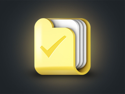 Folder App Icon 3d app app icon awesome best ui best ui design best web designer black blue creative detailed folder folder app icon folder icon gui icon icons ipad ipad icon iphone iphone icon logo ui design user interface user interface design webdesign website yellow