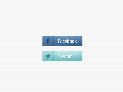 Social Buttons buttons facebook twitter