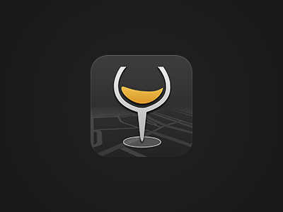 Wine Icon v2 app icon ios iphone location map wine