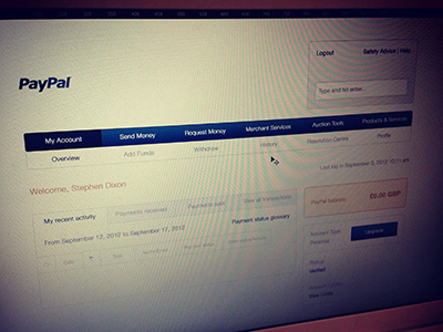Redesigning PayPal experience interface paypal redesign ui user user experience user interface ux web design