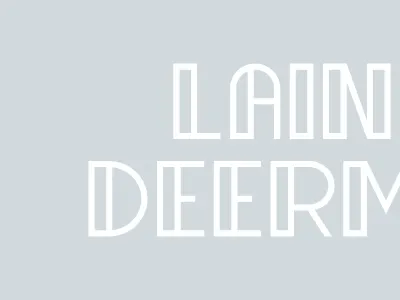 LAIN DEER custom type identity logo type typography