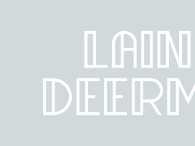 LAIN DEER custom type identity logo type typography