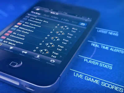 ScoreMobile app floating text iphone motion graphics scoremobile