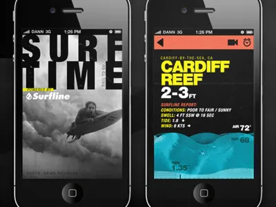 Surftime app helvetica icons iphone iphone app logo splash surf texture tide ui user interface wave