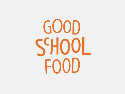 Good School Food design logo type typography