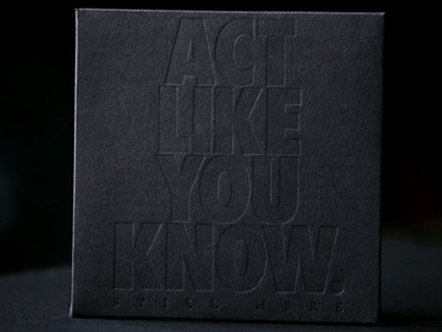 Alyk design letterpress