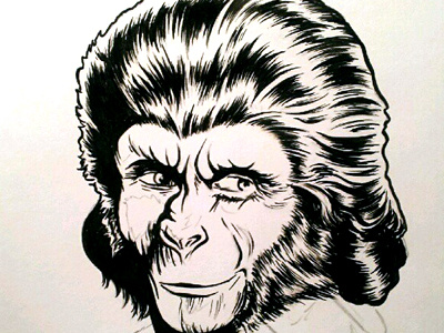 Dr. Zira drawing illustration movies planet of the apes zira