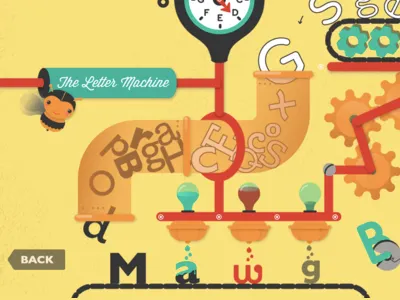 Little Bee's ABC alphabet app children ipad typography