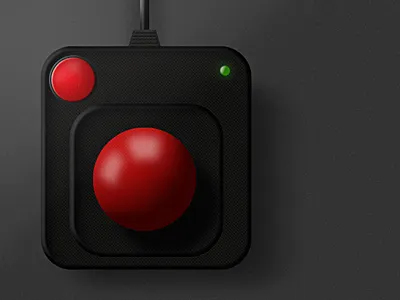 Joystick dark first shot joystick retro ui