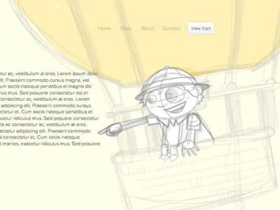 Explorer Sketch character design sketch