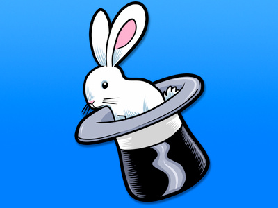 Rabbit icons illustration
