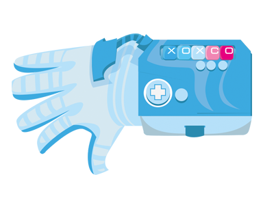 Branding | Powerglove illustration powerglove vector art