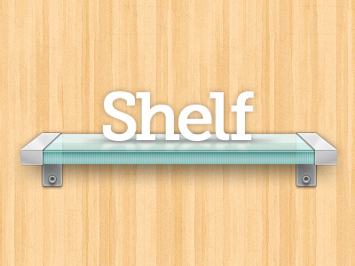 Shelf clean glass plugin rapidweaver shelf stack stacks wood