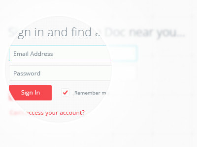 Sign In interface design riyadh gordon signup