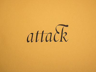 Attack attack italic ligatures requiem type typography