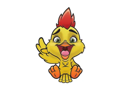 Cute Bird By AndyToonz animal animals art cartoon character design cute illustration illustrator kids vector