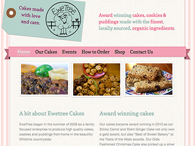 Ewetree Cakes cakes cookies website