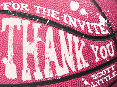 Dribble Thanks basketball thanks