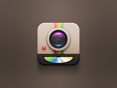 Icon concept 1. camera icon music photo