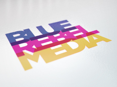 Gimme a B! Gimme an R! Gimme an M! blue cmyk colors colourful concept idea identity logotype minimalist rebel simplistic typography