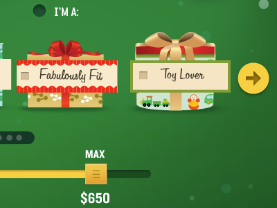 Gift icons for gift selector gift icons ui web app