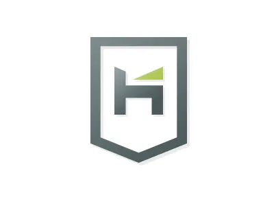 H Mark badge h logo mongogram seal