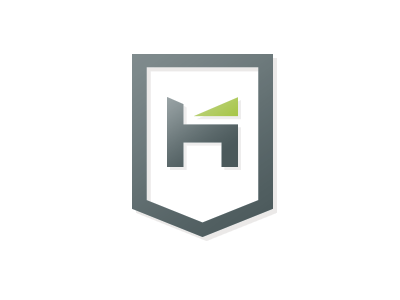 H Mark badge h logo mongogram seal