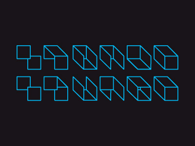 Shapes Shift box cube geometric lines shapes vector