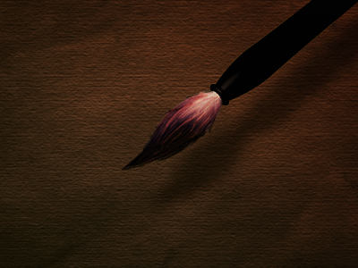 Burning brushes brush painting