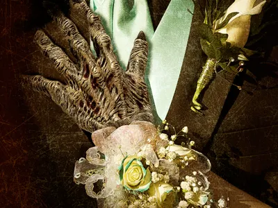 Bad Prom Date concert crashers distressed ghost grungy halloween haunted horror monster party prom rock