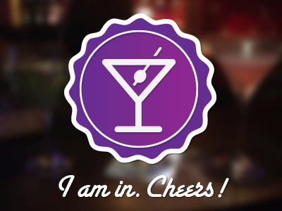 Thanks Alessandro! badge cheers debut drink