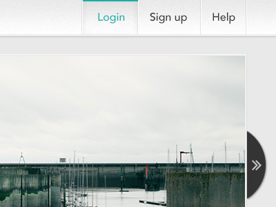 Arctic Theme gray menu nav navigation site web webdesign website white