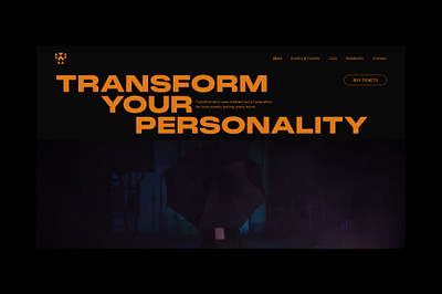 Transformator | Techno Club | Website Redesign animation branding club event festival modern music party rave techno ui visual identity webdesign website