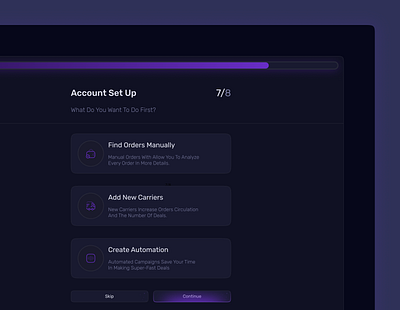 Logistics Dashboard - Account Set Up account account set up courier dashboard logistic logistics logistics company logistics dashboard logistics management logistics service monitoring saas saas dashboard shasanko das shipment shipping supply transport transportation trucking