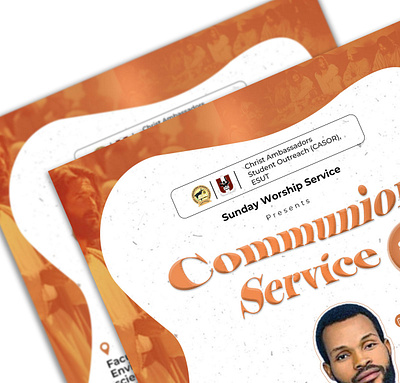 Communion Service Flyer Design artdirection branding casordesign creativeprocess creativestudio designinspiration designtrends dribbblecommunity flyerdesign graphicdesign illustration marketingdesign minimaldesign posterdesign printdesign typography uiuxdesign visualidentity webdesign