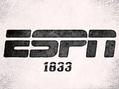 Haha 1800s espn fun logo old rustic tv