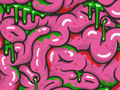 Illustration II brain guts ooze real