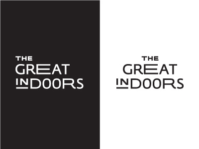 The Great Indoors indoors logo logotype typography vector