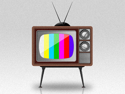 Retro TV illustration retro tv