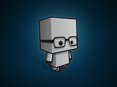 Geekbecois Robot bot character cute geek geekbecois glasses robot vector