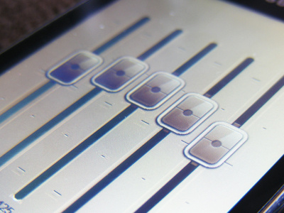 Level Faders faders level mobile retina ui
