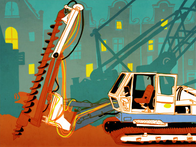 Construction illustration sketchbook