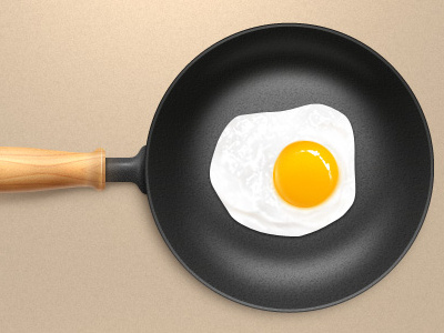 Scrambled egg egg pan scrambled egg