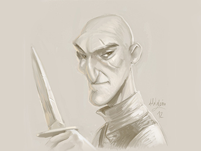 The Assassin assassin concept doodle drawing illustration speed painting