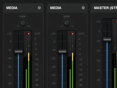 Audio audio mixer ui